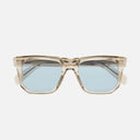 An image of the 1410 Square Sunglasses Sand Crystal frame frontal view with arms closed