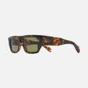 An image of the 1413 Rectangle Sunglasses Brush Stroke frame side view with arms open