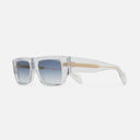 An image of the 1413 Rectangle Sunglasses Crystal frame side view with arms open