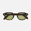 An image of the 1420 Round Sunglasses Multi Havana frame frontal view with arms closed