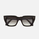 An image of the 1422 Square Sunglasses Black frame frontal view with arms closed