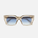 An image of the 1422 Square Sunglasses Sand Crystal frame frontal view with arms closed
