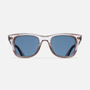 An image of the 9101 Square Sunglasses in Dusk frame frontal view with arms open