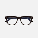 An image of the 1381 Blue Light Filter Square Opticals in Black frame frontal view with arms closed