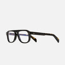An image of the GR14 Aviator Opticals (Large) in Black frame side view with arms open