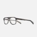 An image of the GR14 Aviator Opticals (Large) in Grey on Granny Chic frame side view with arms open