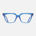 An image of the 1346 Cat Eye Opticals in Blue Crystal frame frontal view with arms open