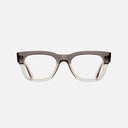 An image of the 0772V2 Square Opticals in Tobacco frame frontal view with arms open