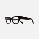 An image of the 1379 Blue Light Filter Cat Eye Opticals in Black frame side view with arms open