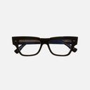 An image of the 1379 Blue Light Filter Cat Eye Opticals in Black frame frontal view with arms closed