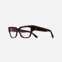 An image of the 1379 Blue Light Filter Cat Eye Opticals in Dark Turtle frame side view with arms open