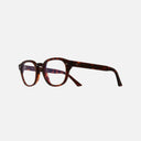 An image of the 1380 Blue Light Filter Rectangle Opticals in Dark Turtle frame side view with arms open