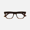 An image of the 1381 Blue Light Filter Square Opticals in Dark Turtle frame frontal view with arms closed
