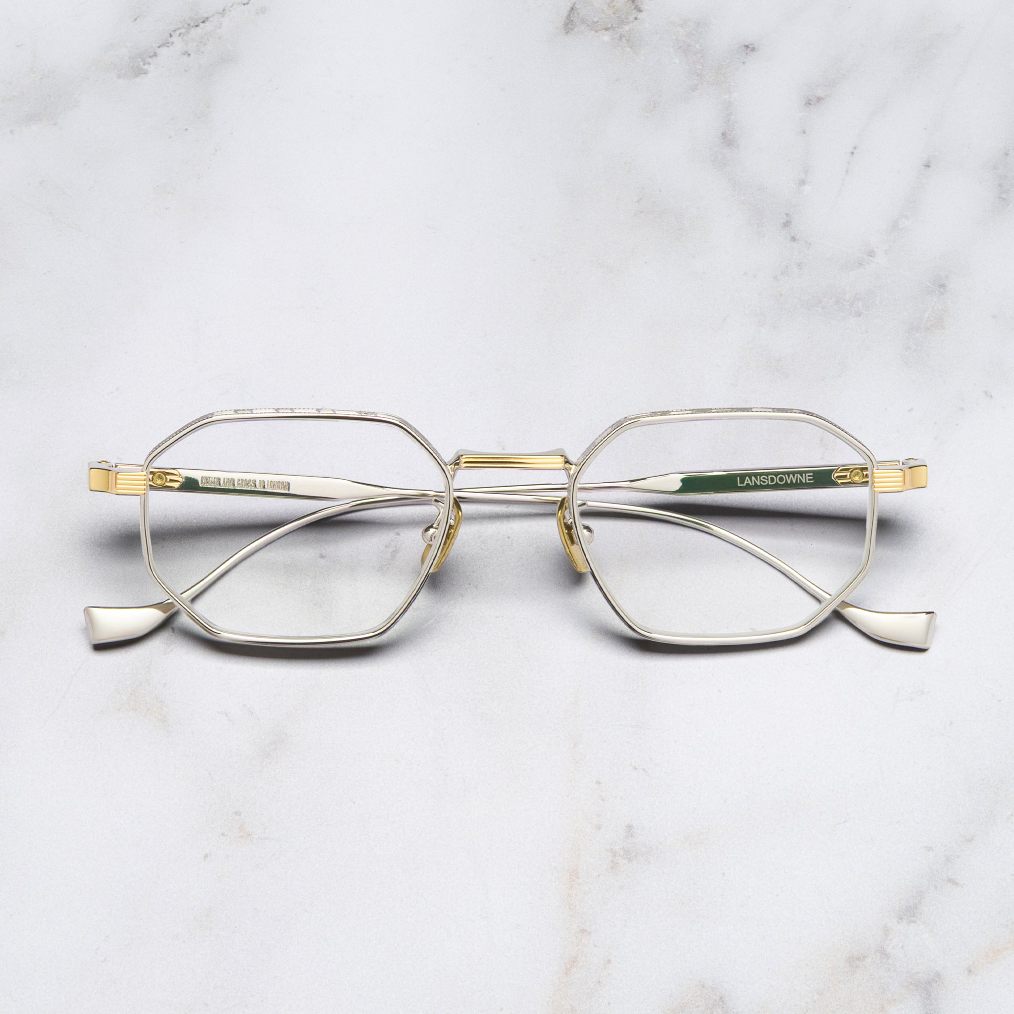 Lansdowne 1431 Titanium Square Optical Glasses – Cutler and Gross
