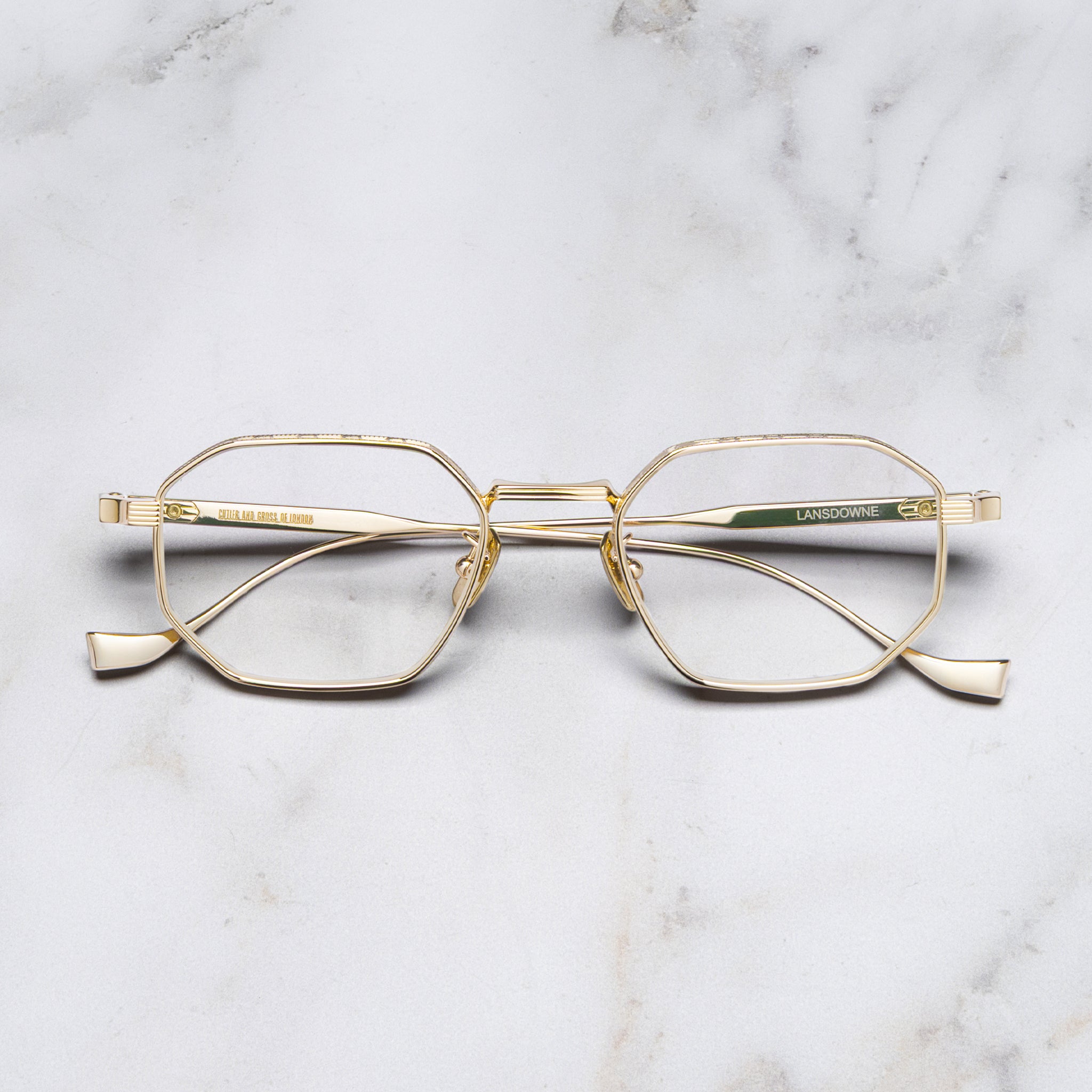 Lansdowne 1431 Titanium Square Optical Glasses – Cutler and Gross