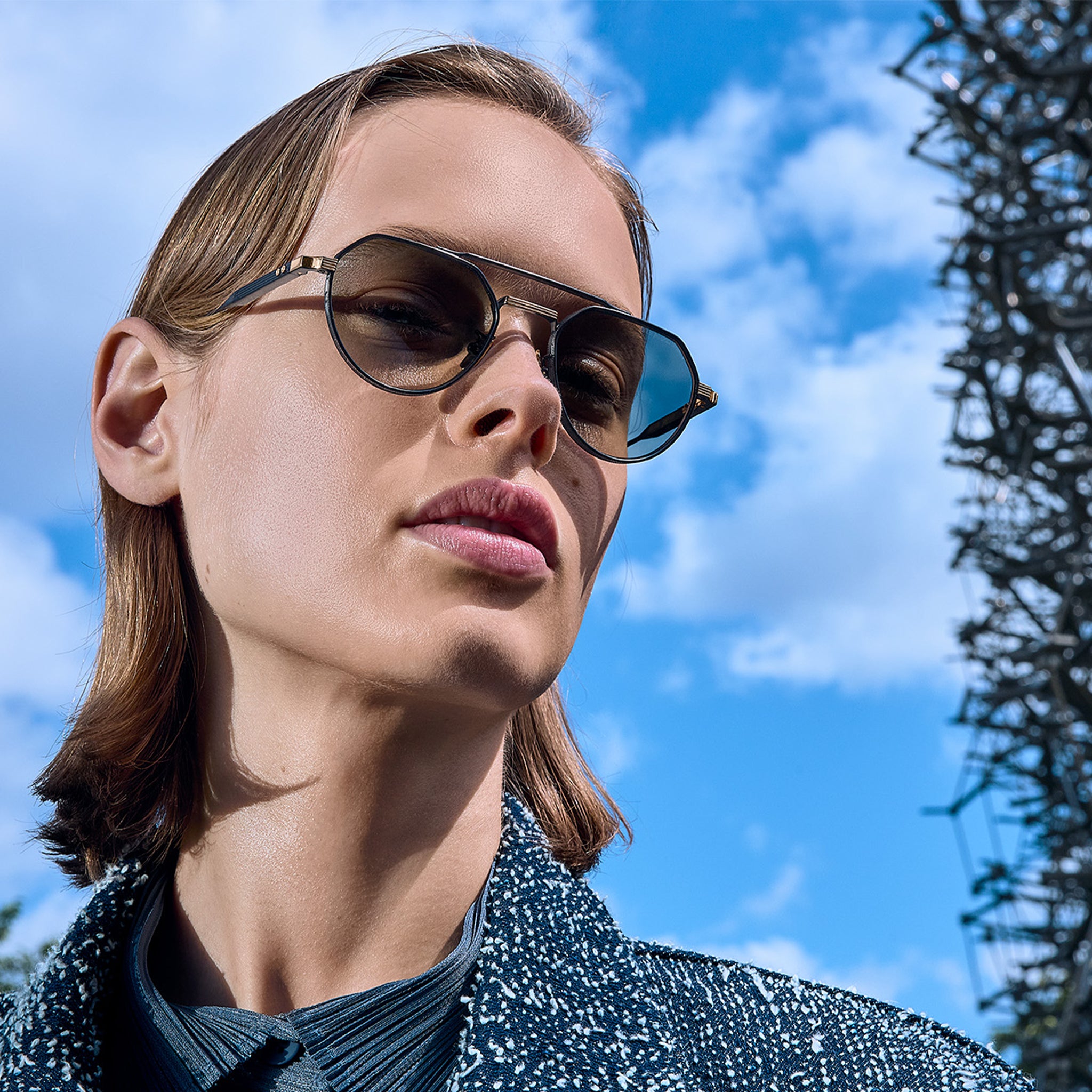 Draycott 1426 Titanium Round Sunglasses – Cutler and Gross