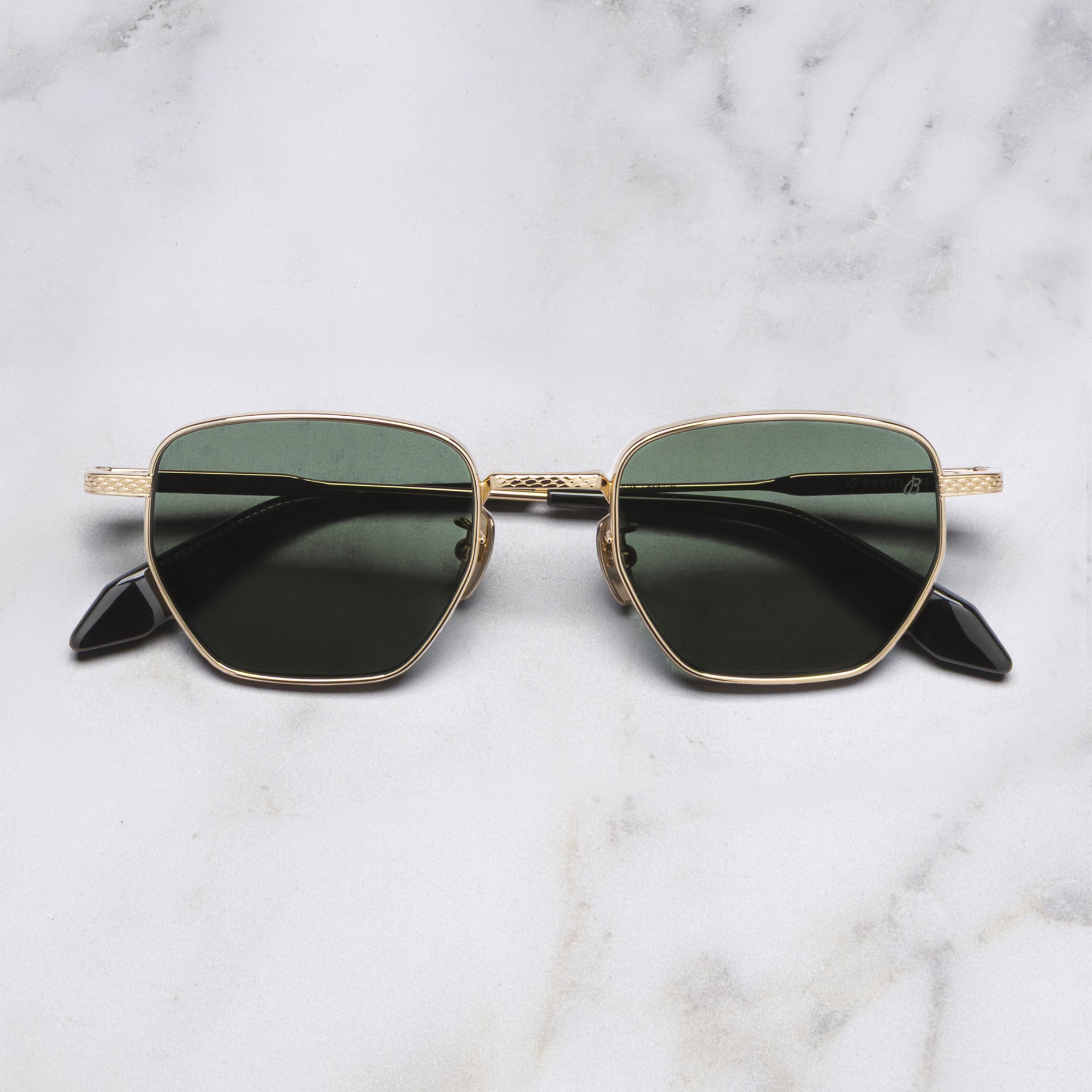 Breitling Léman 0001 Square Sunglasses Red Gold - Main Image