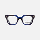 An image of the 1305 Square Opticals in Blue Navy frame frontal view with arms open
