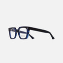 An image of the 1305 Square Opticals in Blue Navy frame side view with arms open