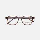 An image of the 1360 Square Opticals (Small) in Dark Turtle frame frontal view with arms closed