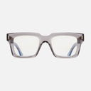 An image of the 1386 Optical Square Glasses Smoke Quartz frame frontal view with arms open