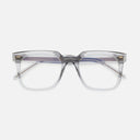 An image of the 1387 Optical Square Glasses Smoke Quartz frame frontal view with arms closed