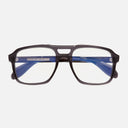 An image of the 1394 Optical Aviator Glasses (Small) Dark Grey frame frontal view with arms closed