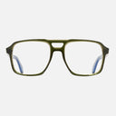 An image of the 1394 Aviator Optical in Multigreen frame frontal view with arms open