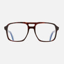 An image of the 1394 Aviator Optical in Dark Turtle frame frontal view with arms open