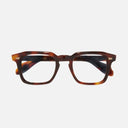 An image of the 1416 Round Opticals Havana frame frontal view with arms closed