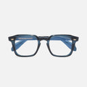 An image of the 1416 Round Opticals Deep Blue Crystal frame frontal view with arms closed
