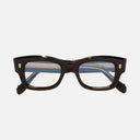 An image of the 1419 Rectangle Optical Glasses Black frame frontal view with arms closed