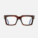An image of the 9386 Square Optical in Dark Turtle frame frontal view with arms open