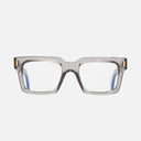 An image of the 9386 Square Optical in Smoke Quartz frame frontal view with arms open