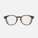 An image of the GR16 Round Opticals in Olive frame frontal view with arms open