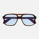 An image of the 1394 Aviator Sunglasses Dark Turtle frame frontal view with arms closed