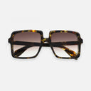 An image of the 1398 Square Sunglasses Brush Stroke frame frontal view with arms closed