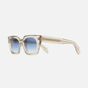 An image of the 1422 Square Sunglasses Sand Crystal frame side view with arms open