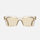 An image of the 9386 Square Sunglasses in Sand Crystal frame frontal view with arms open