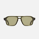An image of the GR15 Aviator Sunglasses in Multi Olive frame frontal view with arms open
