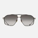 An image of the Kensington 1424 Aviator Sunglasses in Black/Gold frame frontal view with arms open