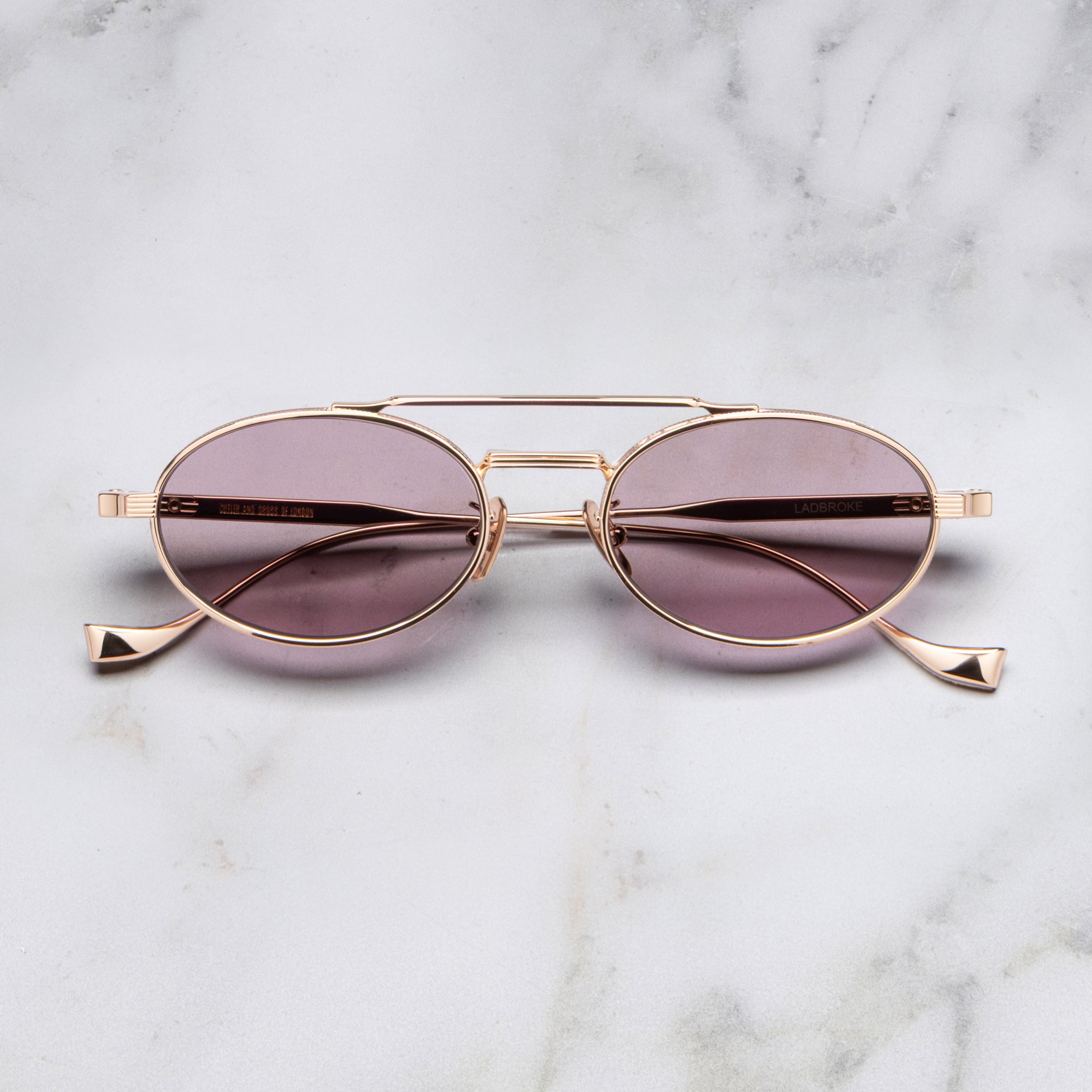 Ladbroke 1427 Titanium Oval Sunglasses – Cutler and Gross