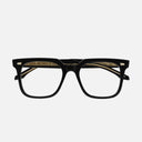 An image of the 1387 Optical Square Glasses Black frame frontal view with arms closed