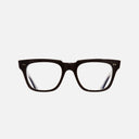 An image of the 1381 Blue Light Filter Square Opticals in Black frame frontal view with arms open