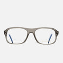 An image of the 0847 Kingsman Aviator Opticals (Small) in Pewter Grey frame frontal view with arms open