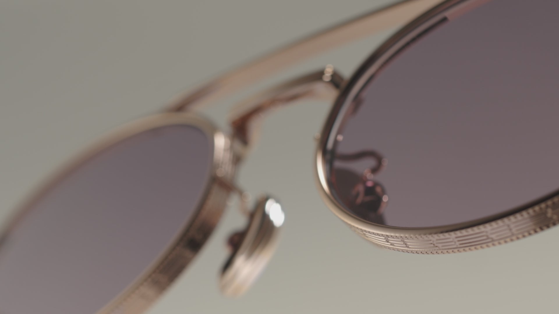 Still life video featuring Cutler ang Gross titanium sunglasses and opticals from SS26 Serpentine coillection
