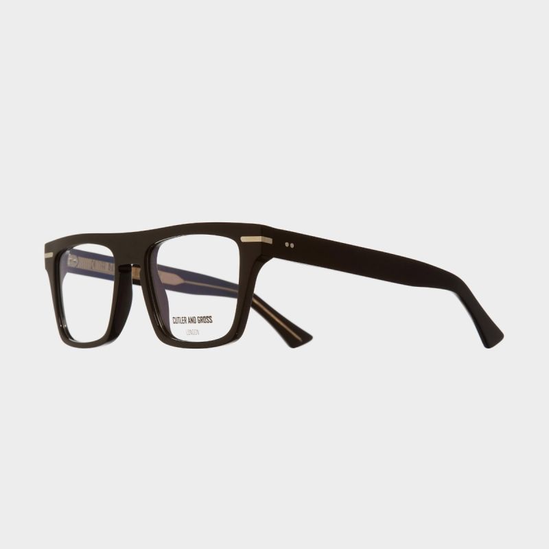 1357 Optical D-Frame Glasses-Black Taxi