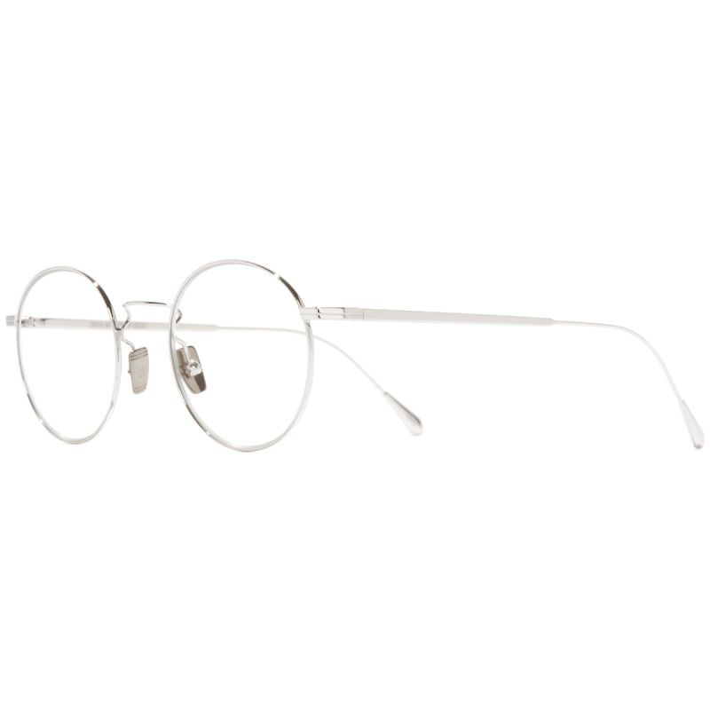 0001 Round Optical Glasses-White Gold Rhodium 18K