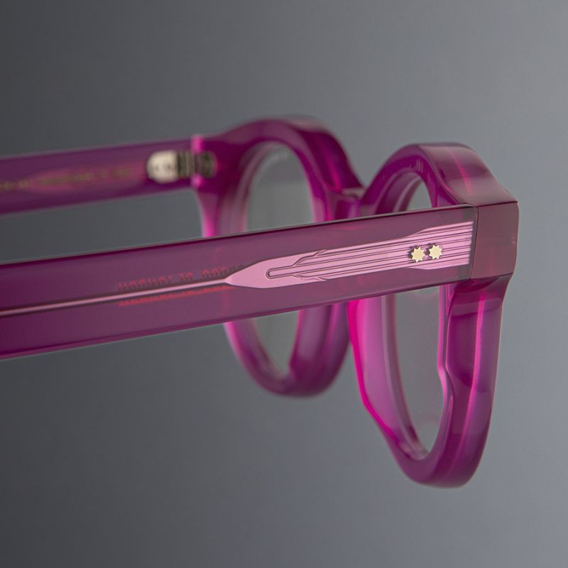 1390 Optical Round Glasses-Opal Fuchsia