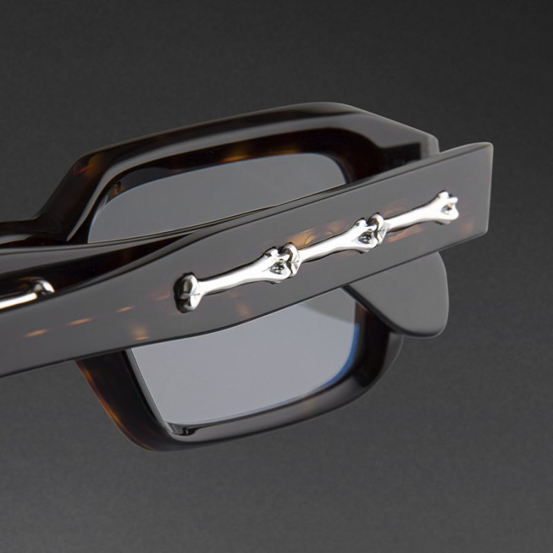 The Great Frog Bones Link Square Optical Glasses